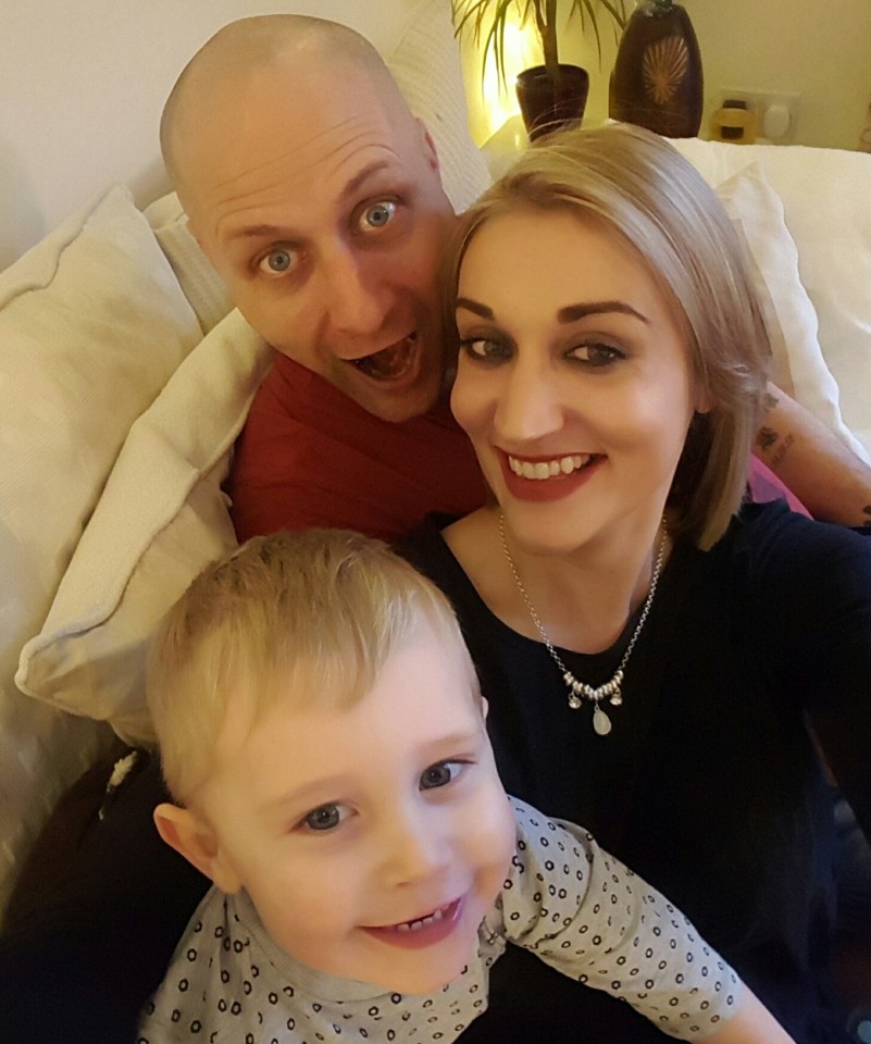  Hayley with her husband Mark and son Dylan: She's no longer aiming for the 'unattainable' look of the fitspo mums and just does her best to eat healthily