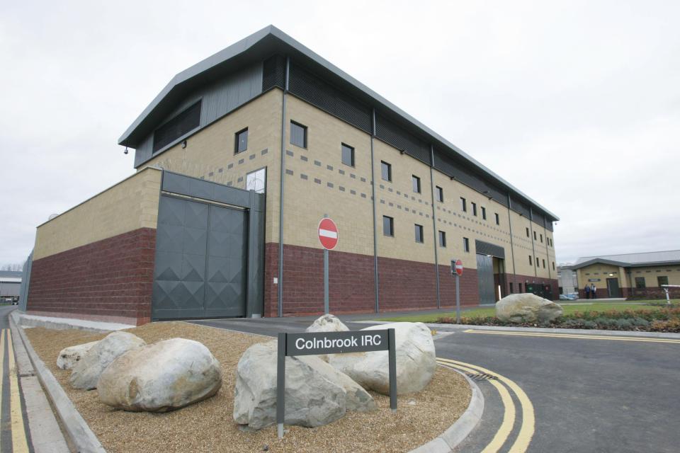  Police arrived at Colnbrook Immigration Removal Centre just after 9am yesterday morning and made the arrests