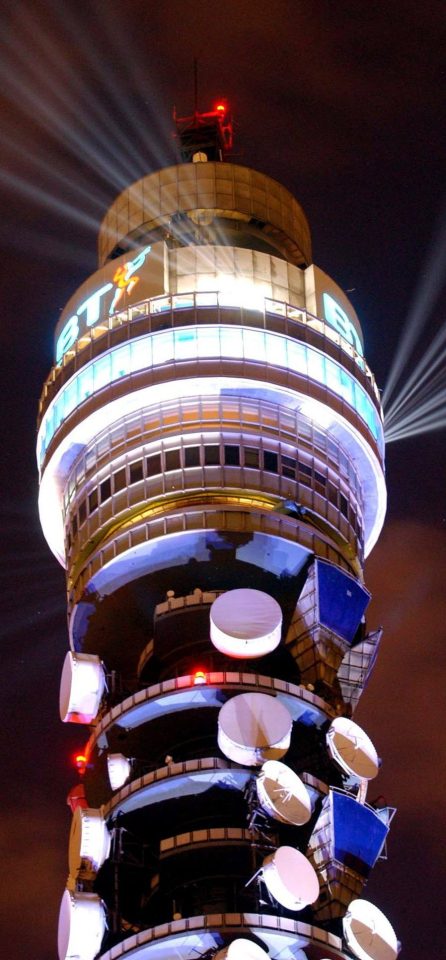 The BT Tower, venue for the third round draw