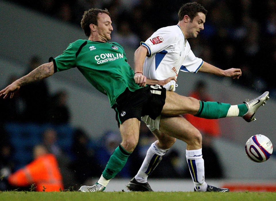  Sean Rigg (left) suffered a broken jaw in corresponding cup tie in 2006