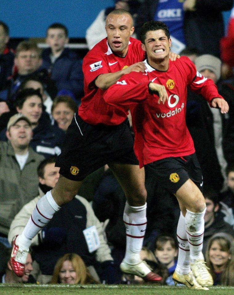 Mikael Silvestre played with Cristiano Ronaldo at Manchester United