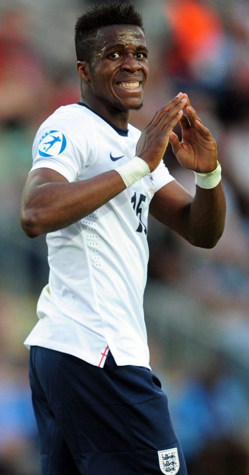 Wilfried Zaha has played two friendlies for England