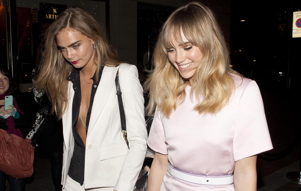  Cara, pictured here with Suki, fell out with Richard when he badmouthed her famously awkward U.S Tv interview