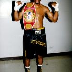  Bernard Hopkins with his IBF middleweight title back in 1989