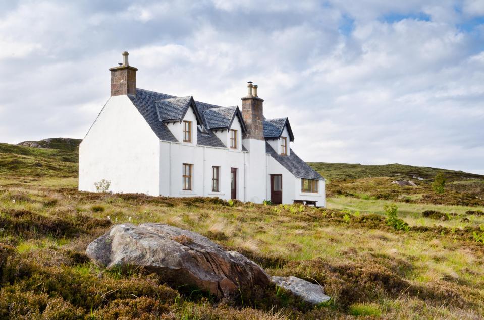 A private Scottish island with nine cottages has gone on sale for just under £2 million 