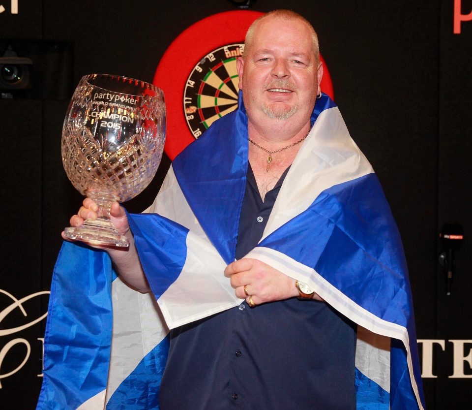  Thornton is flying the flag for Scotland in the PDC world championships