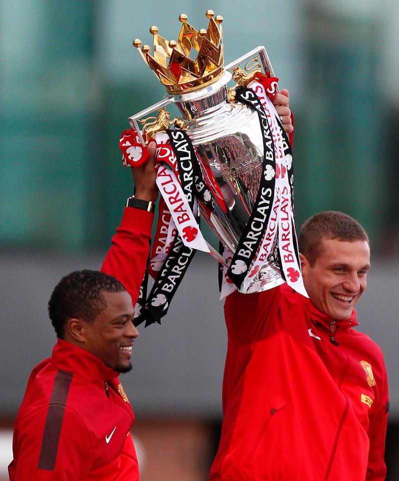 Nemanja Vidic and Patrice Evra were part of one of the strongest Manchester United defences