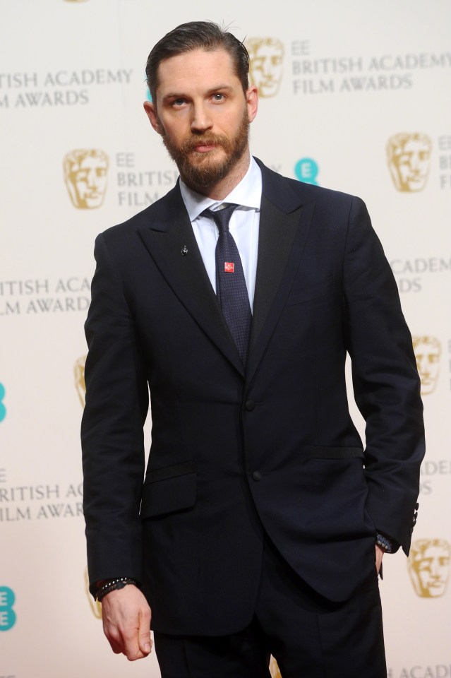  Tom Hardy is more likely to be seen on the red carpet for a film premiere now