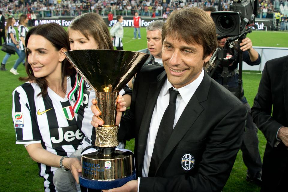 Antonio Conte won three league titles in his three years with Juventus