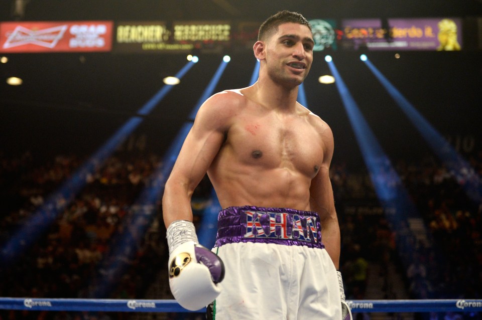 Amir Khan boxing in Las Vegas