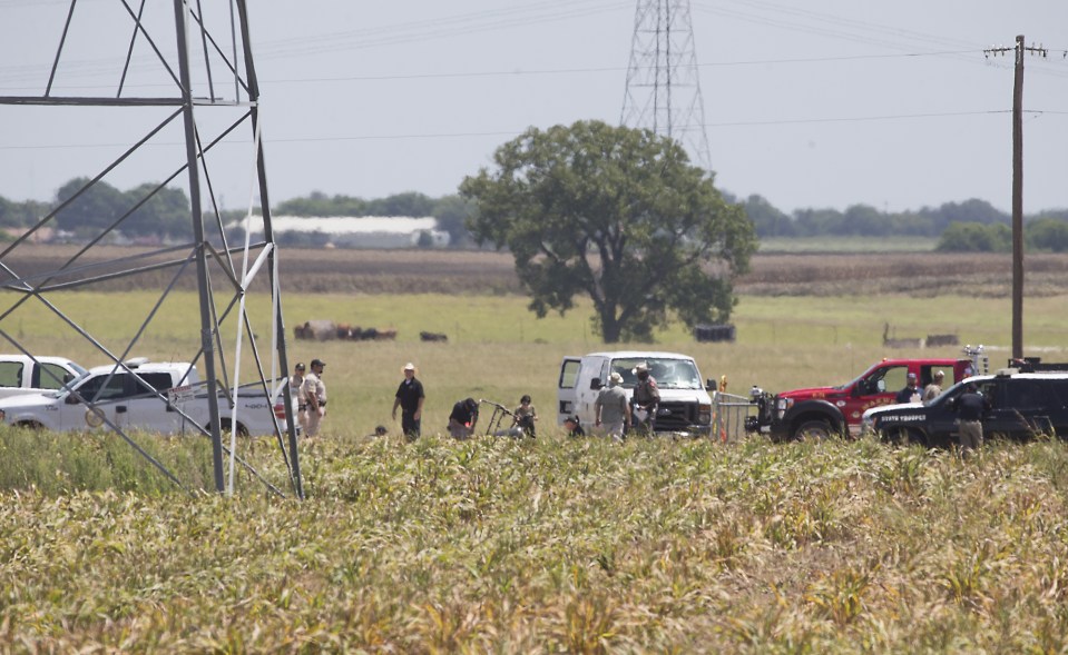  Balloon struck electricity lines, burst into flames and plunged to ground