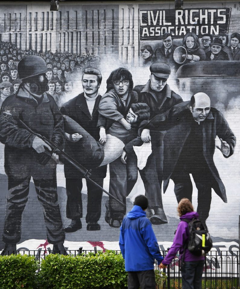  The iconic image of the then Father Daly waving a handkerchief over one of the Bloody Sunday victims became one of the most enduring images of the Troubles