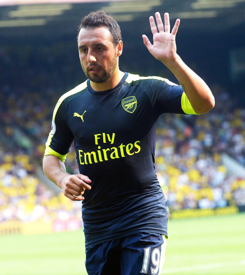 Santi Cazorla will miss the next three months with an ankle injury