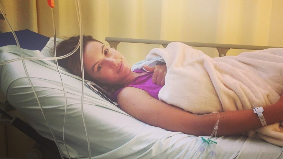 Charlie Webster in hospital 