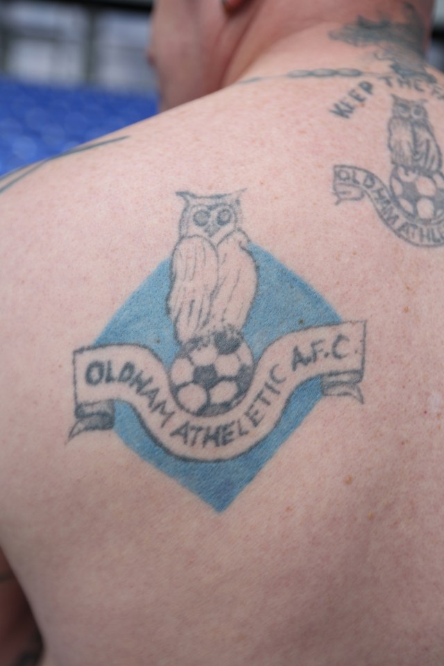  Shaun is a lifelong fan of Oldham Athletic... which is not spelt like this