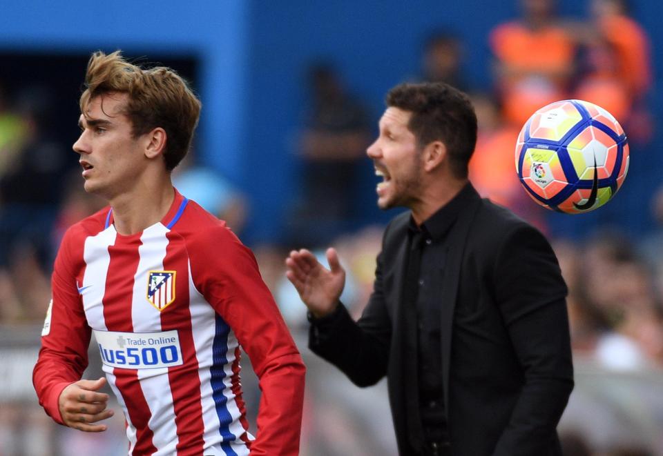 Griezmann is believed to have fallen out with Atletico boss Diego Simeone