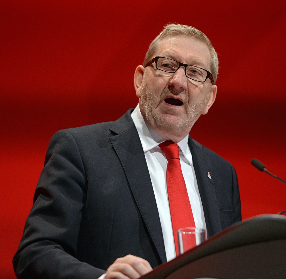  In his corner . . . 'Red' Len McCluskey could face a challenge to his Unite leadership