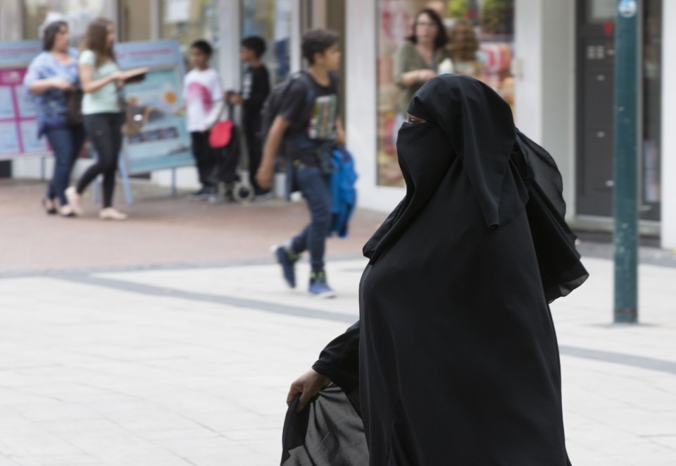  Islamic face veils such as the niqab are becoming more common across Europe