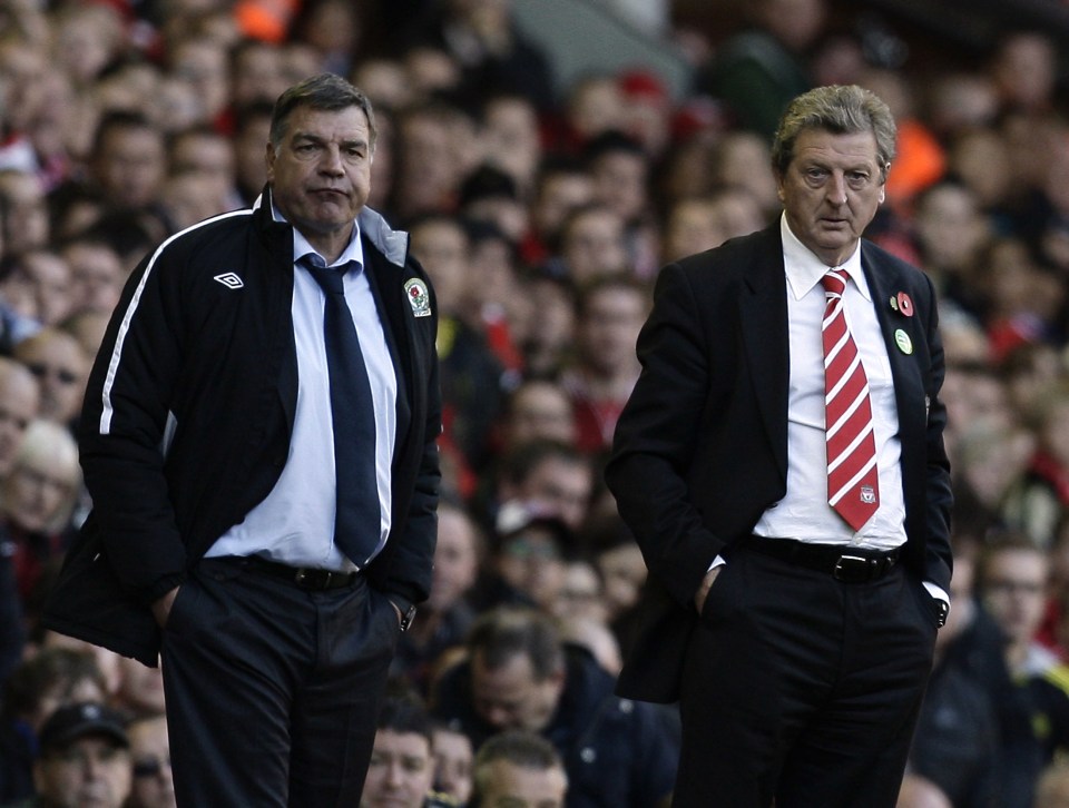 Manager Roy Hodgson during a Premier League match against the manager that initially replaced him as England boss Sam Allardyce 