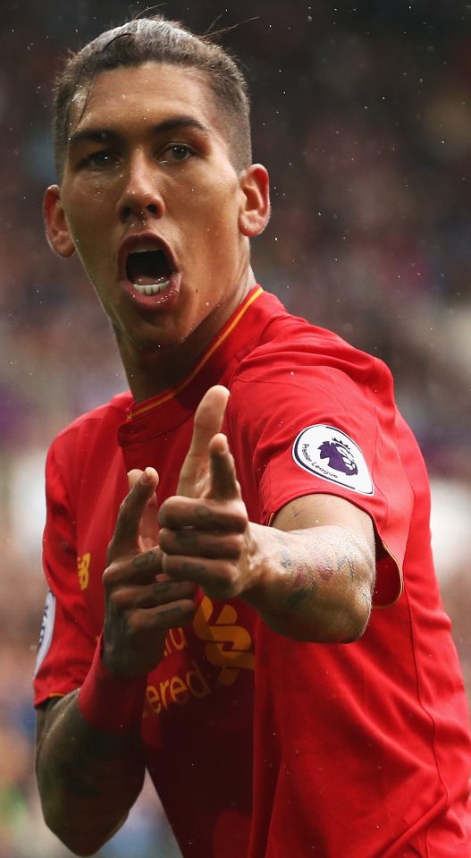  Firmino has hit six goals for Liverpool