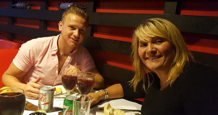  Corrie McKeague, pictured with mum Nicola Urquhart