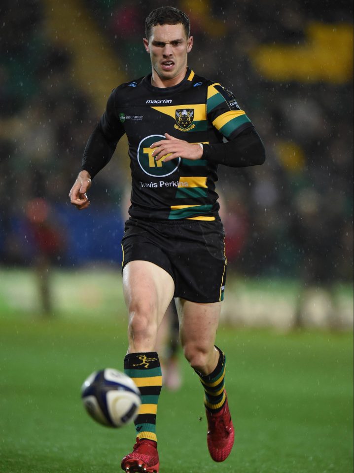  George North played on against Leicester after appearing to be KOd