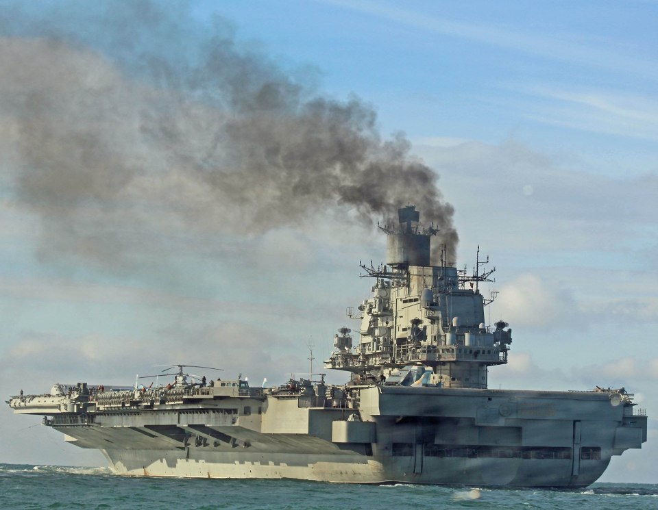 The plane was trying to land on the Admiral Kuznetsov aircraft carrier