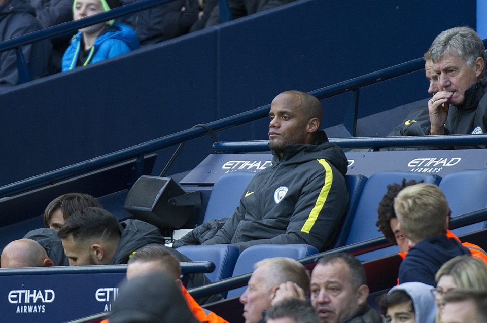 City captain Vincent Kompany's time at the Etihad looks to be coming to an end