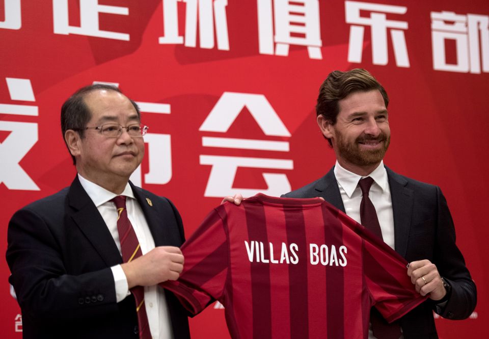  Andre Villas-Boas is in charged in the 'red half' of Shanghai