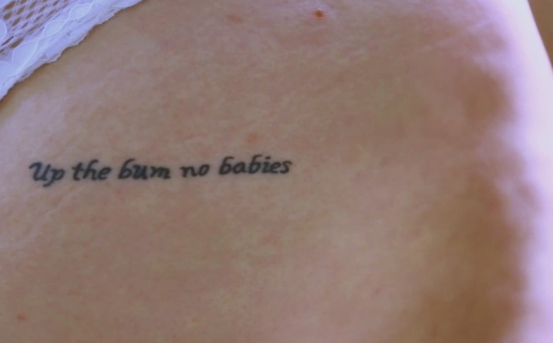  Beth's tattoo made her the butt of the joke