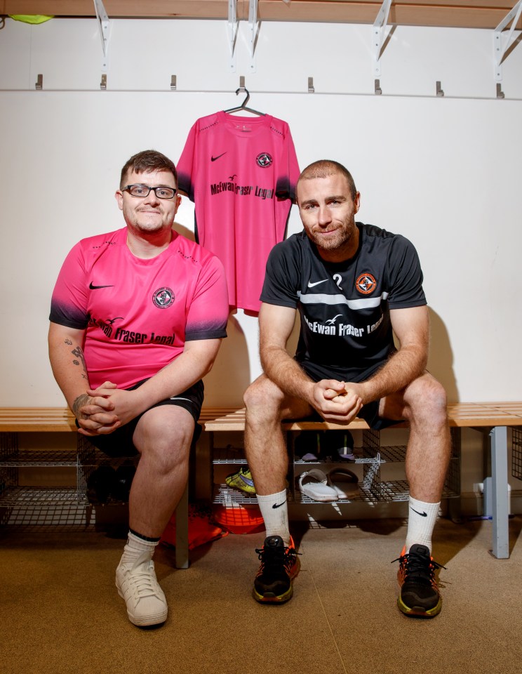 Tommy McKay, pictured with goalkeeper Sean Dillon