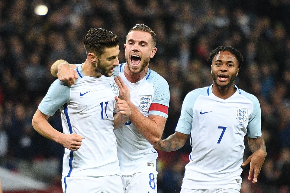 On the same evening Adam Lallana (left) and Jordan Henderson (centre) visited a strip club in Bournemouth