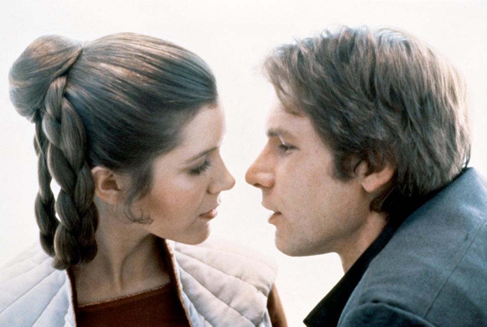 The pair, who starred as Princess Leia and Han Solo, had an affair while filming A New Hope