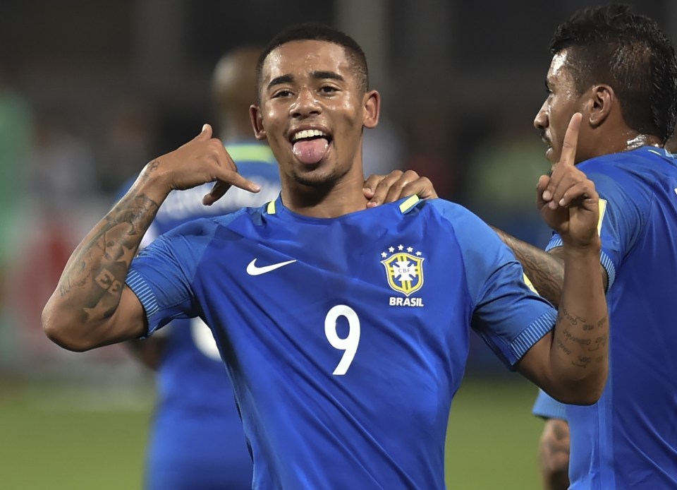 Brazilian star Gabriel Jesus will watch his new Manchester City team-mates in action against Chelsea