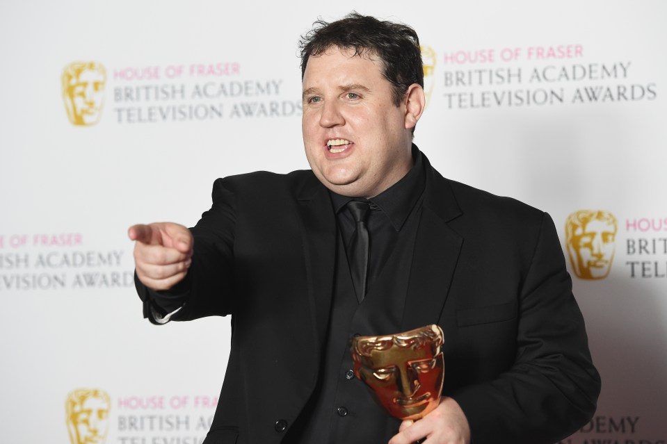 Peter won a Bafta for his role on the show 