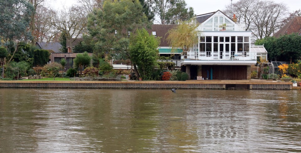  Harris' home backs onto the river in Bray, Maidenhead