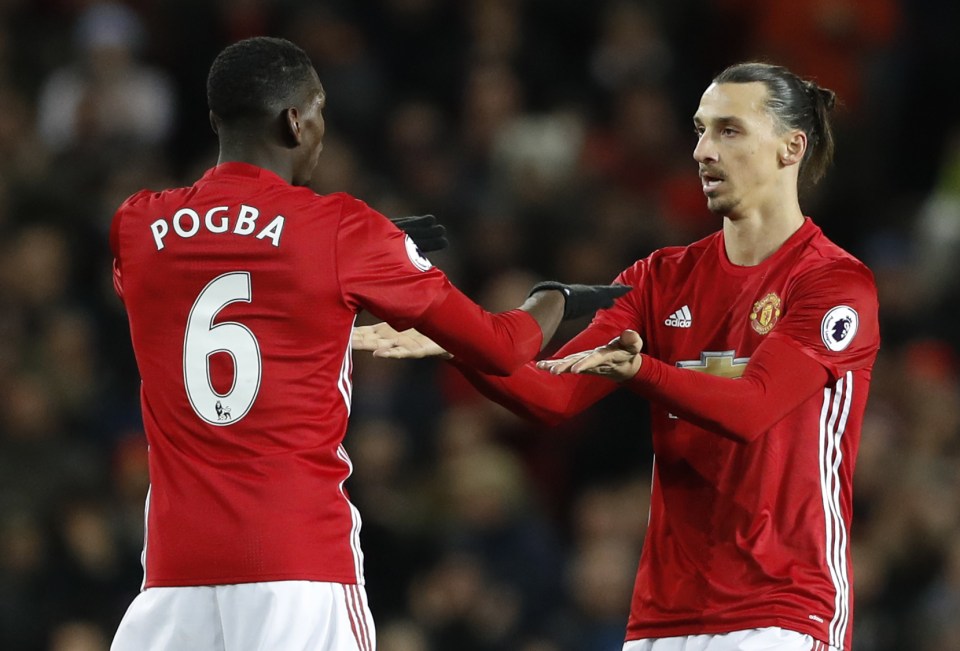 Manchester United's Zlatan Ibrahimovic had stern words with teammate Paul Pogba