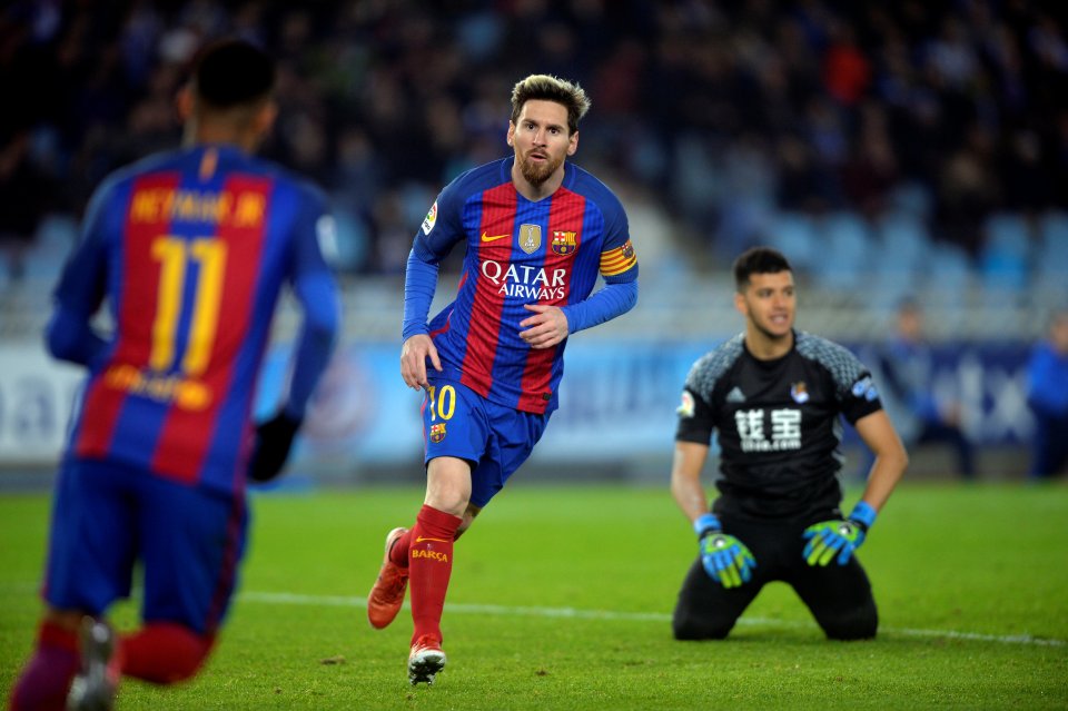  Lionel Messi unsurprisingly tops the pile with an astounding 21 goals