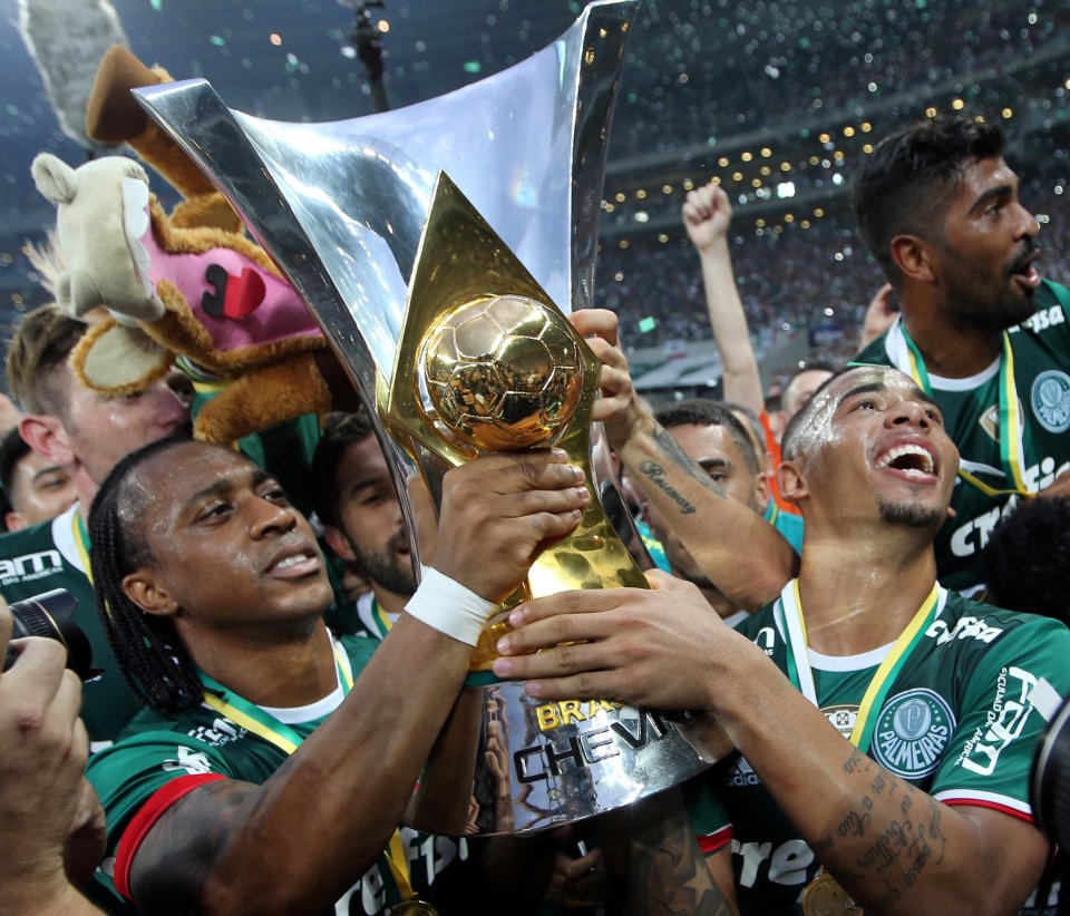 Gabriel Jesus has just helped Palmeiras to win the title in Brazil