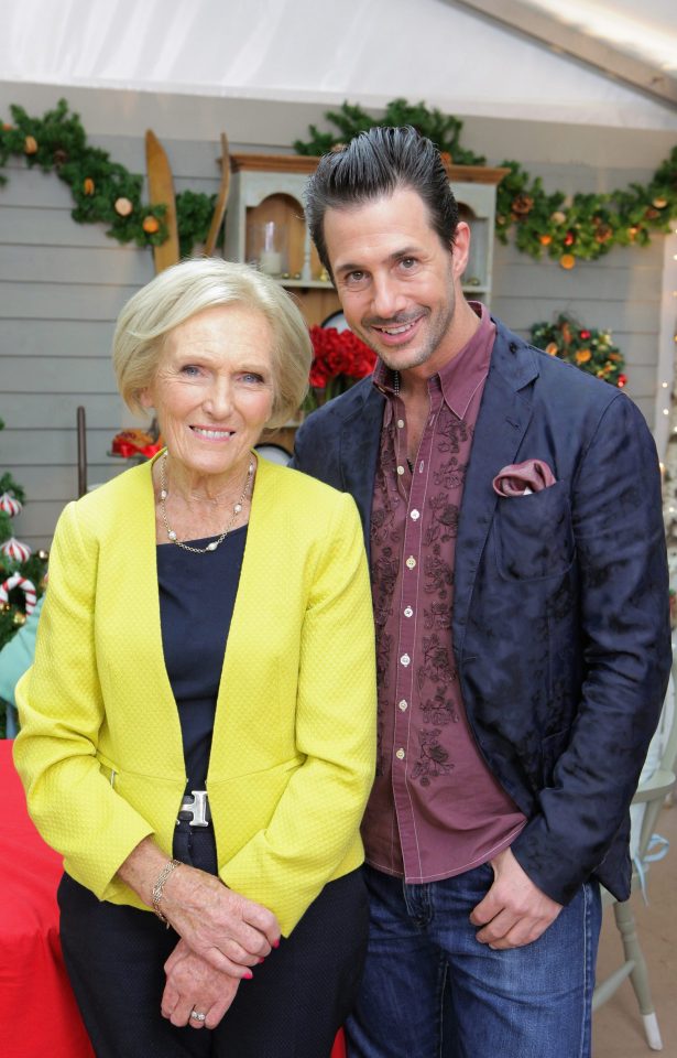 Mary hosted the US version alongside pastry chef Johnny Luzzini