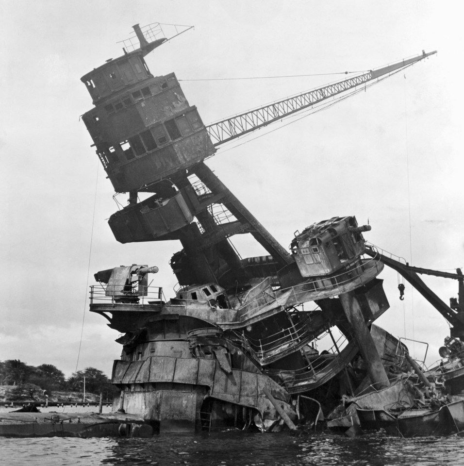 The USS Arizona violently exploded, killing about half of those in the final death toll from the December 7 attack