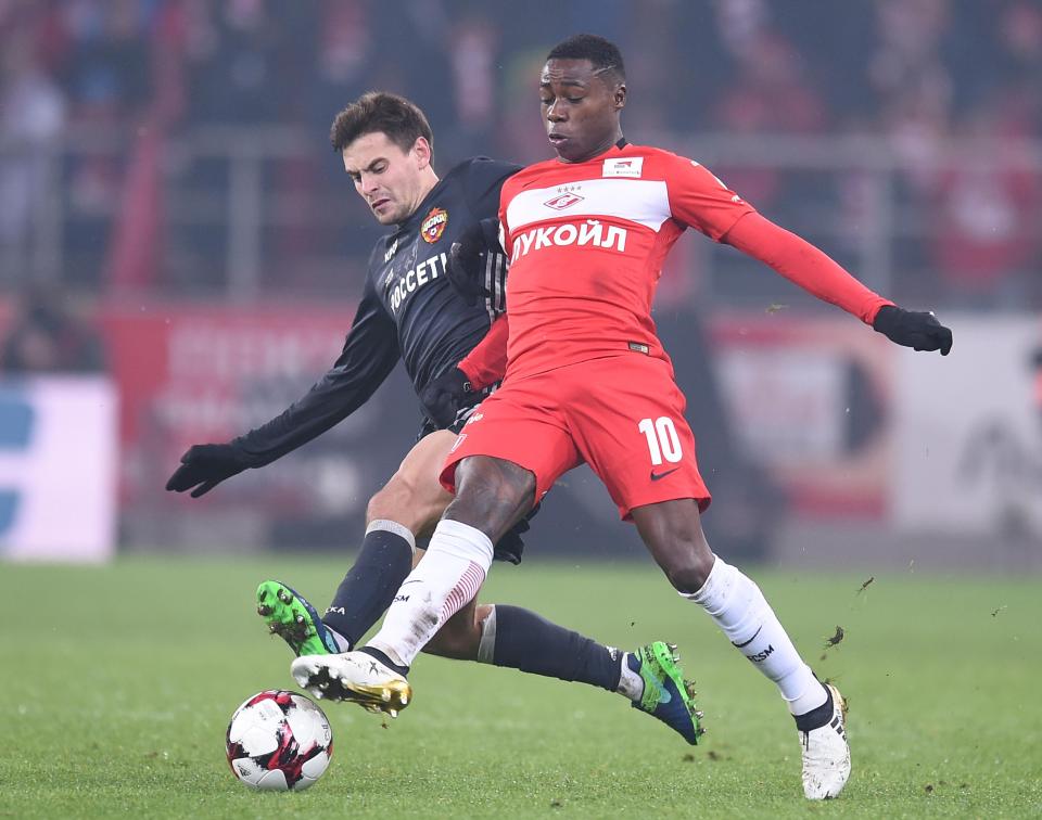 Quincy Promes is currently playing in Russia with Spartak Moscow