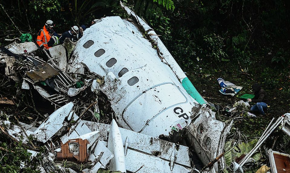 The Chapecoense air disaster saw 71 people tragically lose their lives