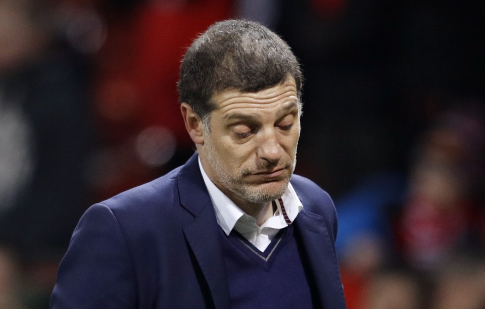 Slaven Bilic looks dejected at full time after yet another defeat