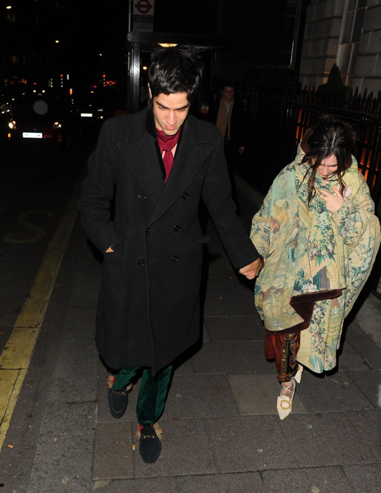 The couple were seen strolling hand in hand around London 