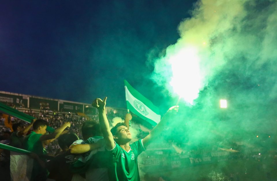 Fans Pay Tribute To Brazilian Football Team Chapecoense Following Fatal Plane Crash