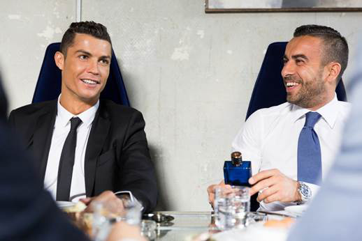  Ronaldo and his best friend Ricky Refuge seem pretty happy with the results of the new scent