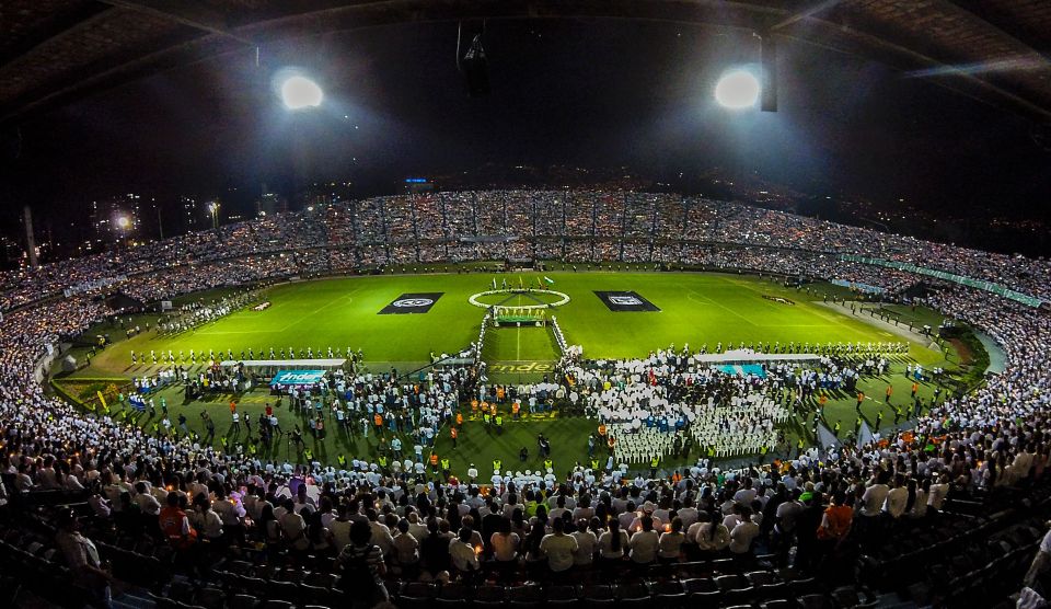  Atletico Nacional fans filled their stadium in Medellin in tribute to Chapecoense, with thousands turning up outside