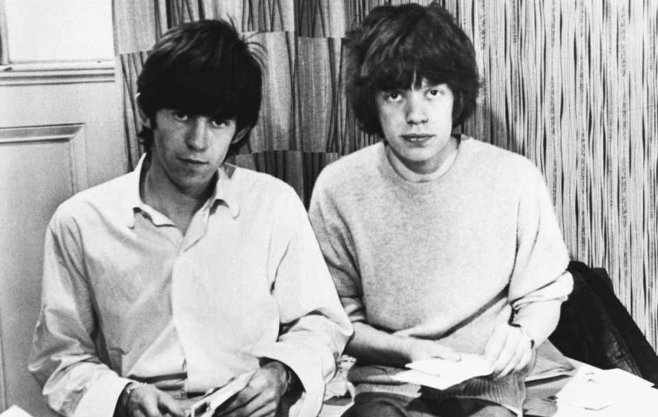  Keith Richards and Mick Jagger open mail in 1963, two years after their fateful meeting at Dartford Station