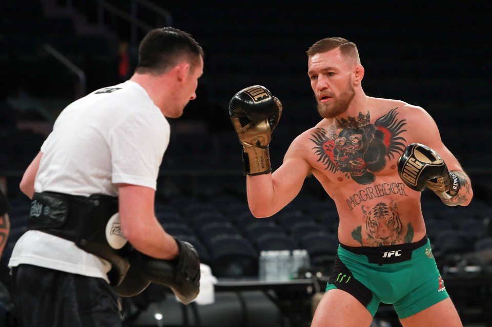  McGregor has a tiger on his abdomen - the Irishman has studied animal movement during training